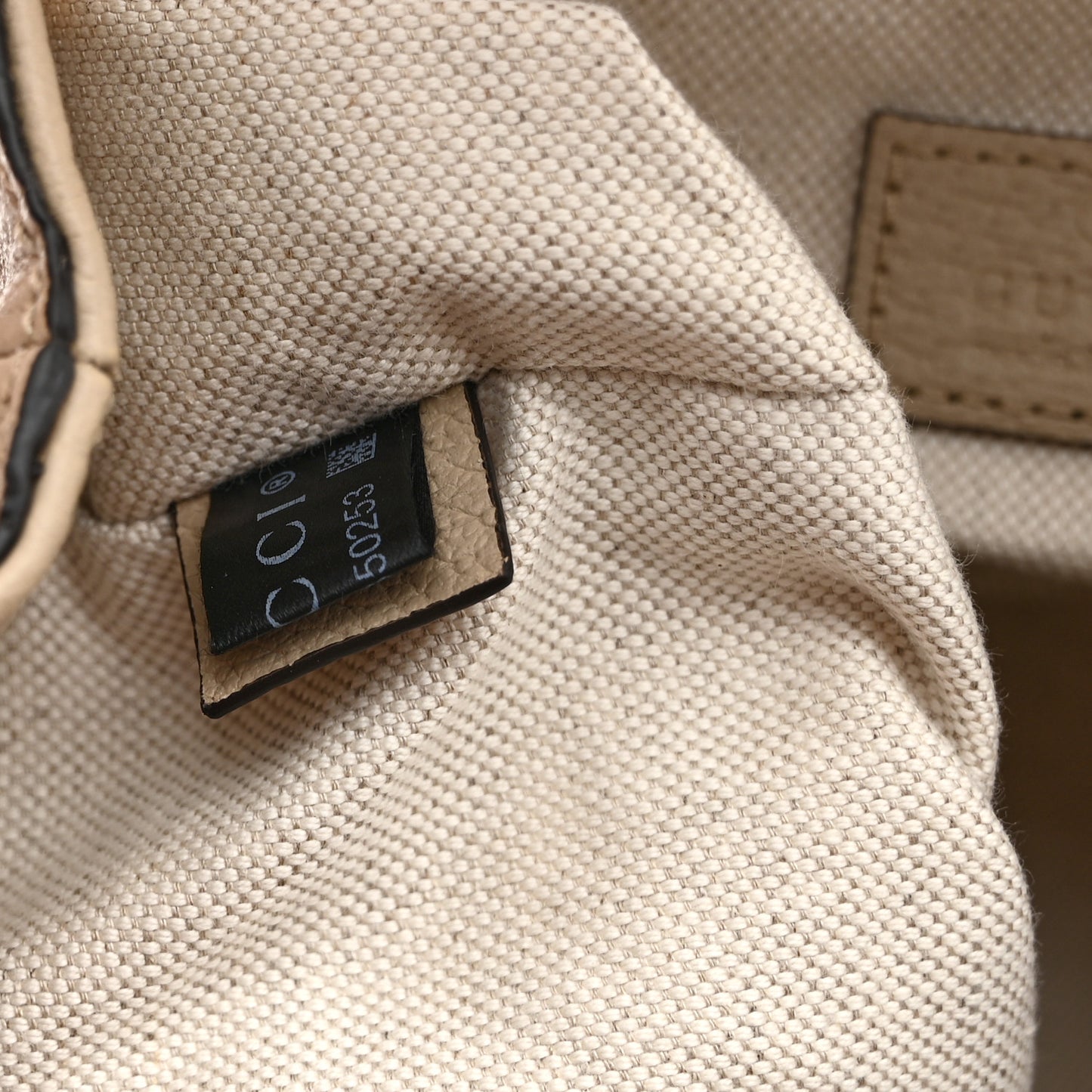 GG Supreme Monogram Textured Dollar Calfskin Web Mini Chain Drawstring Backpack Beige Mystic White Oatmeal
