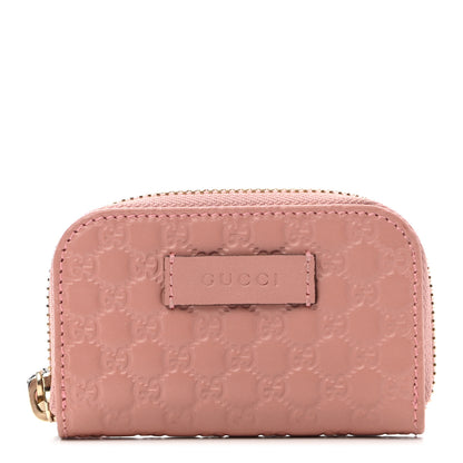 Gucci Microguccissima Zip Around Card Case Soft Pink 1 of 7