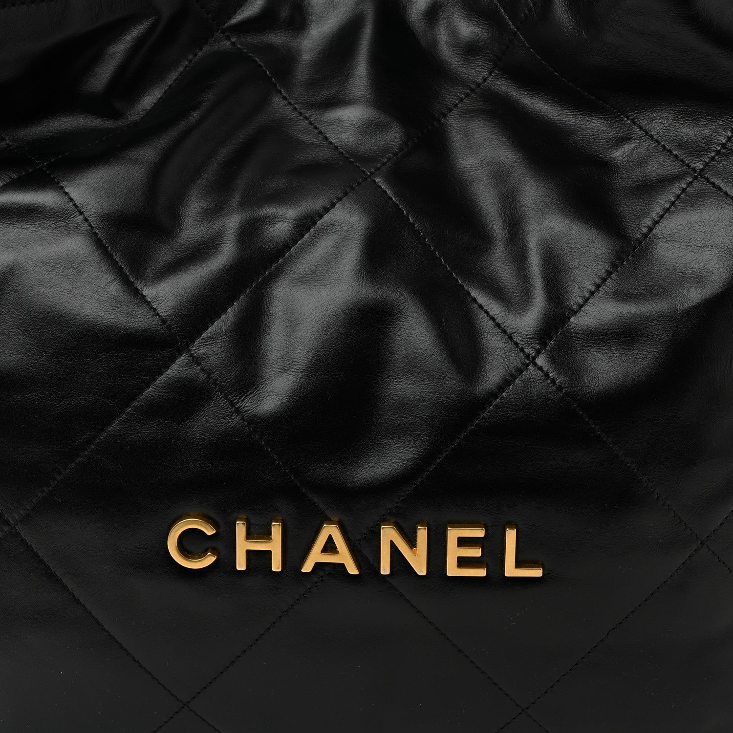 Chanel Shiny Calfskin Quilted Chanel 22 Black 9 of 11