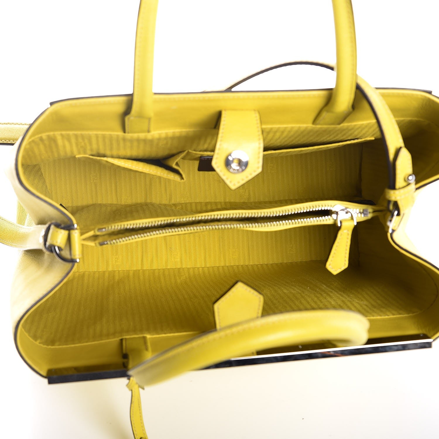 Fendi Vitello Elite Regular 2Jours Tote Cedro 6 of 12