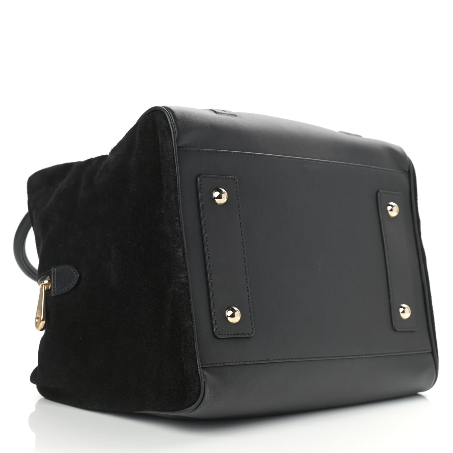 Mulberry Calfskin Suede Maisie Clipper Satchel Black 4 of 15