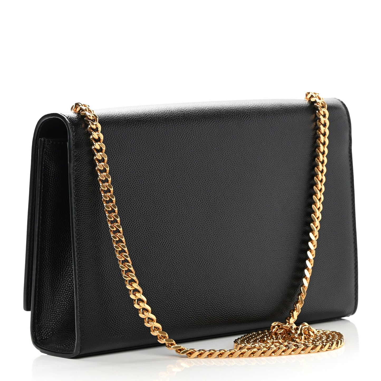Grain De Poudre Medium Classic Monogram Kate Satchel Black