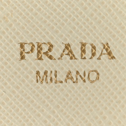 Prada Saffiano Striped Fabric Nastro Righe Shoulder Strap Fuoco 3 of 7