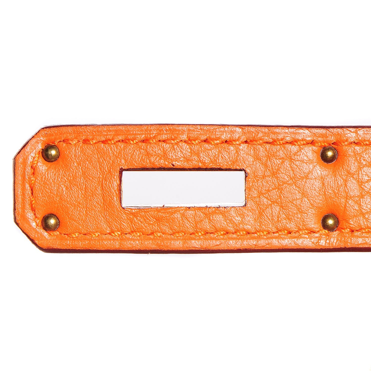 Hermes Taurillon Clemence Kelly Retourne 32 Orange 15 of 25