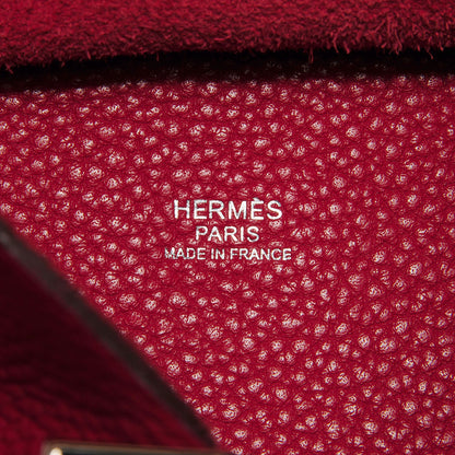 Hermes Taurillon Clemence Picotin Lock TGM Rouge Casaque 9 of 14