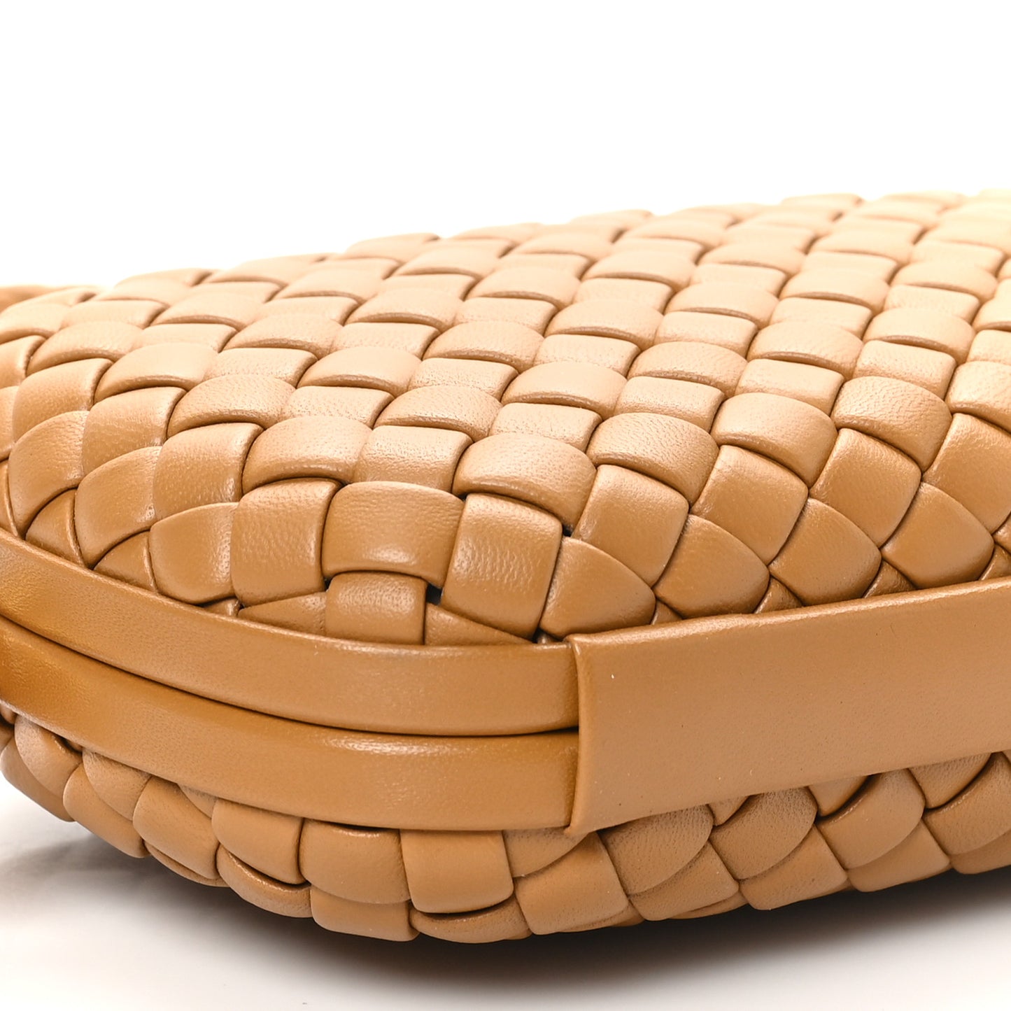 Calfskin Intrecciato Knot On Strap Camel