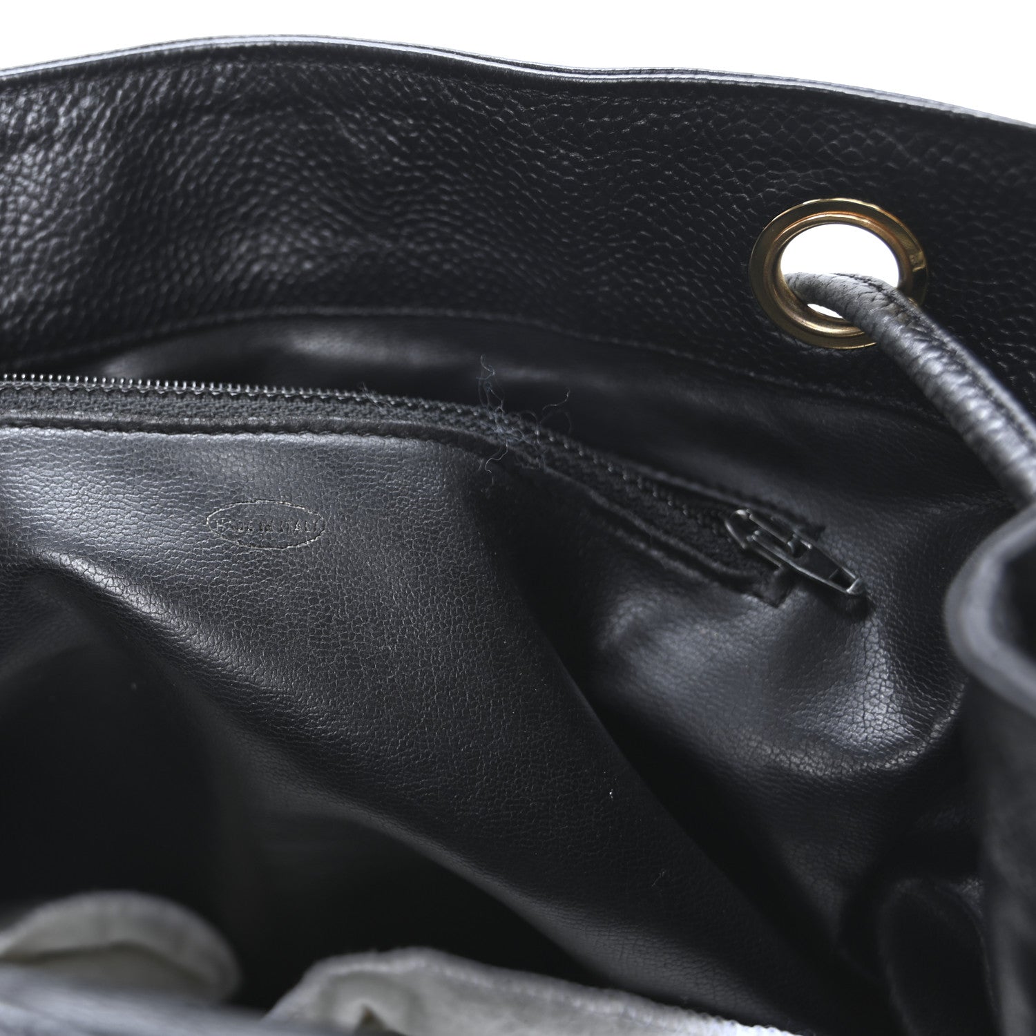 Chanel Caviar CC Backpack Black 6 of 9