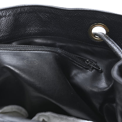 Chanel Caviar CC Backpack Black 6 of 9