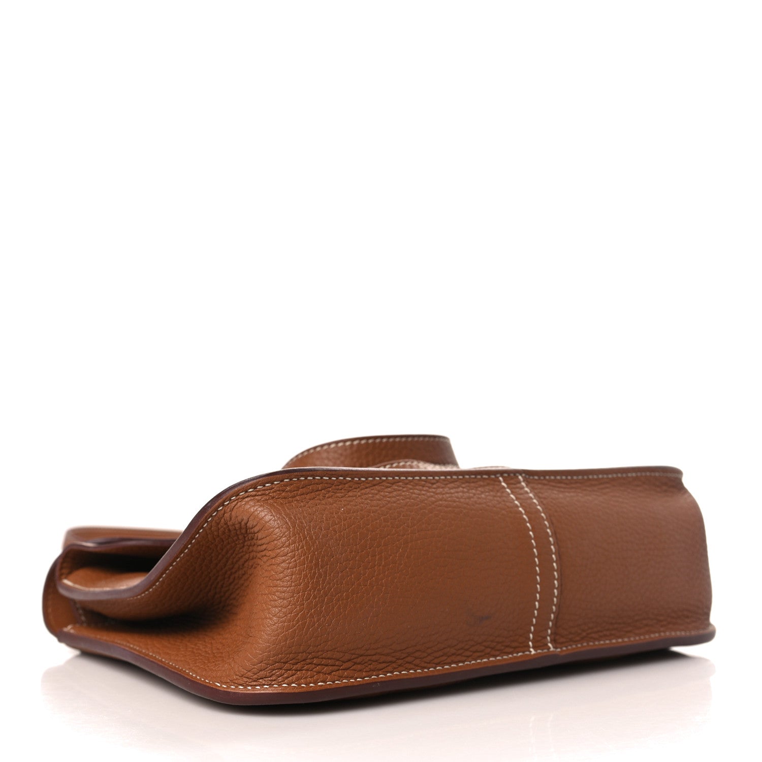 Hermes Taurillon Clemence Halzan 25 Gold 4 of 11