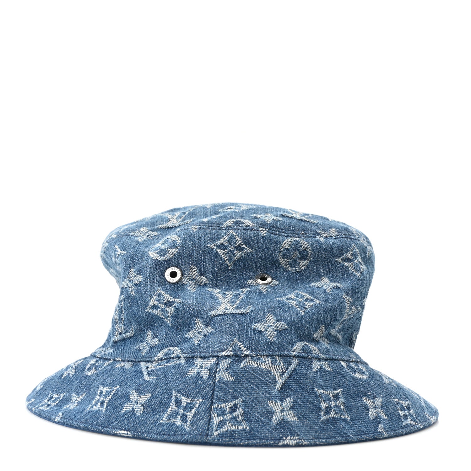Louis Vuitton Monogram Denim Transformable Bob Bucket Hat 58 Blue 5 of 9