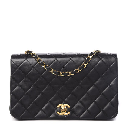 Chanel Lambskin Quilted Small Single Flap Black 1 of 12
