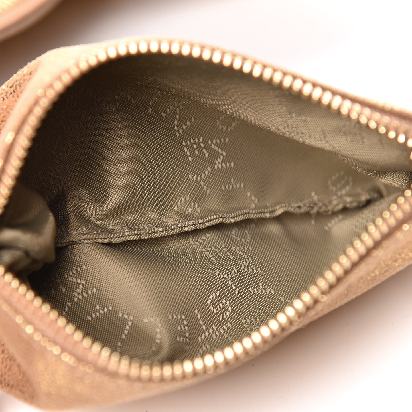 Metallic Shaggy Deer Big Falabella Tote Gold