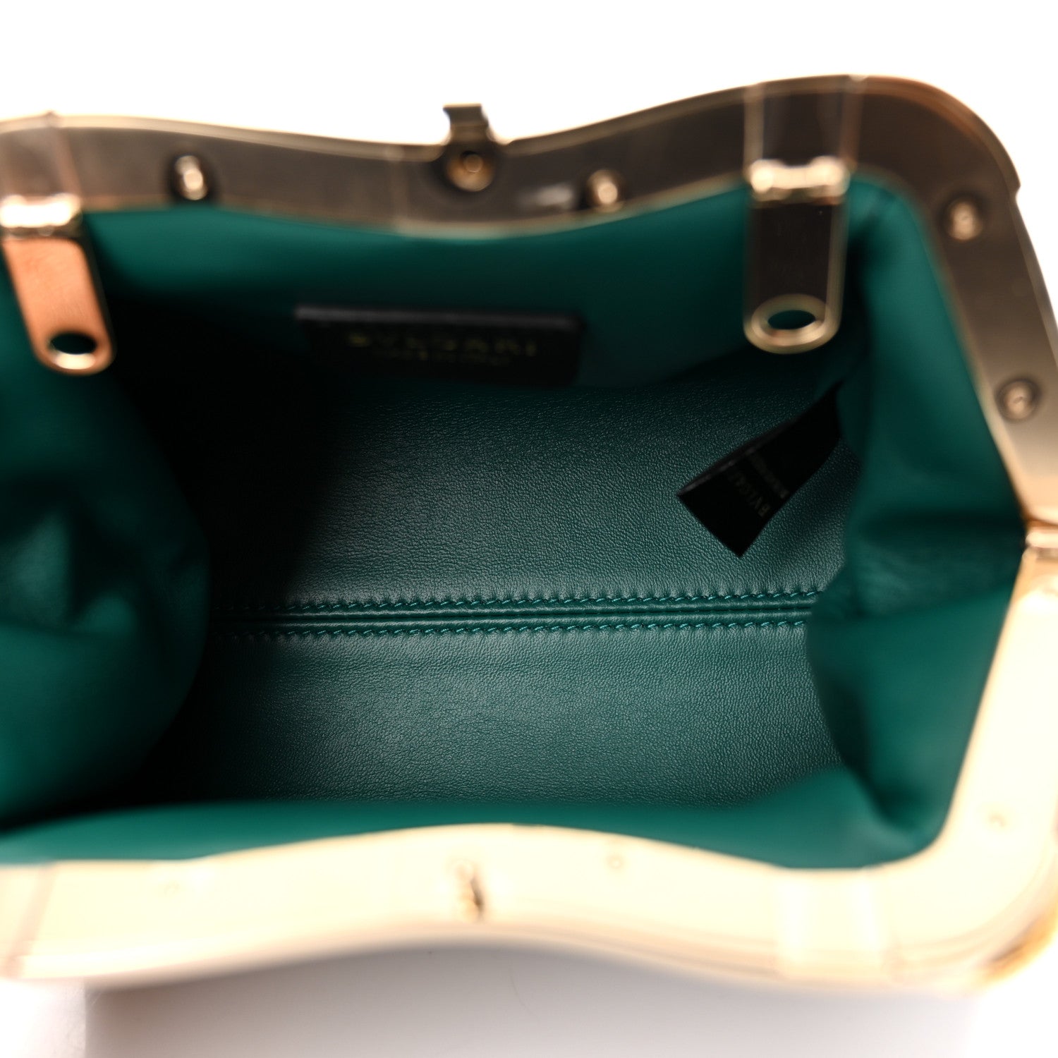 Bulgari Nappa Serpentine Clutch With Strap Black 5 of 11