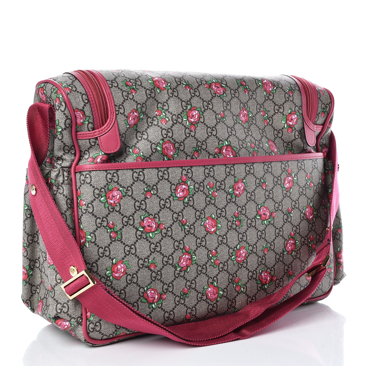 Gucci GG Supreme Monogram Rose Bud Diaper Bag Pink 3 of 11