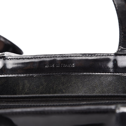 Chanel Patent Logo Shoulder Bag Black 6 of 21