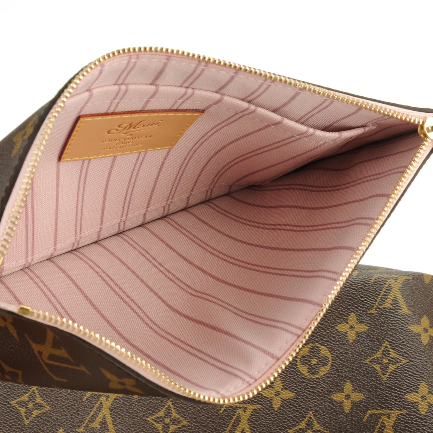 Monogram Maui V Neverfull MM Rose Ballerine