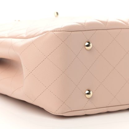 Chanel Caviar Quilted Large Classic Shopping Tote Light Beige 9 of 10