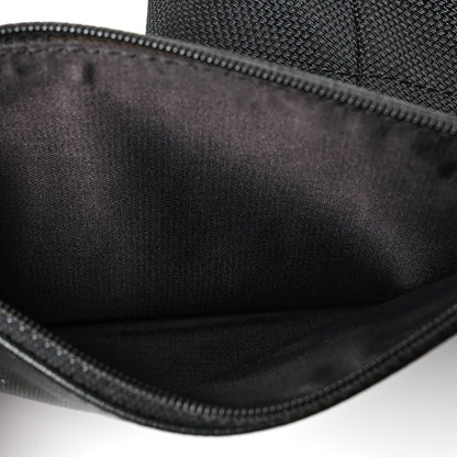 Chanel Coated Canvas Quilted Large Paris Biarritz Tote Black 7 of 14