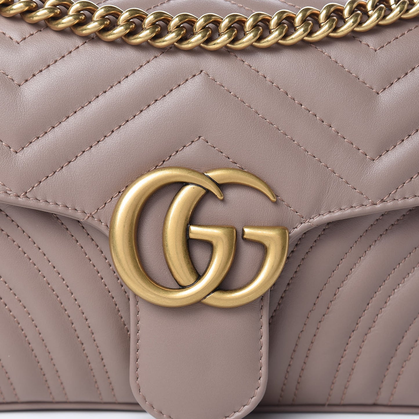 Calfskin Matelasse Small GG Marmont Shoulder Bag Porcelain Rose