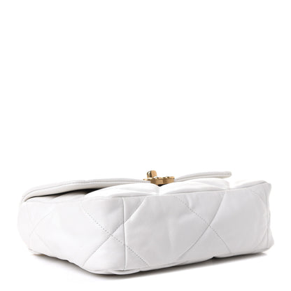 Chanel Lambskin Quilted Medium Chanel 19 Flap White 4 of 10