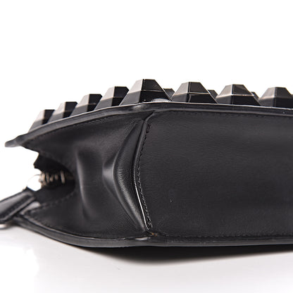 Fendi Vitello Demi Jour Studded Shoulder Bag Black 7 of 8