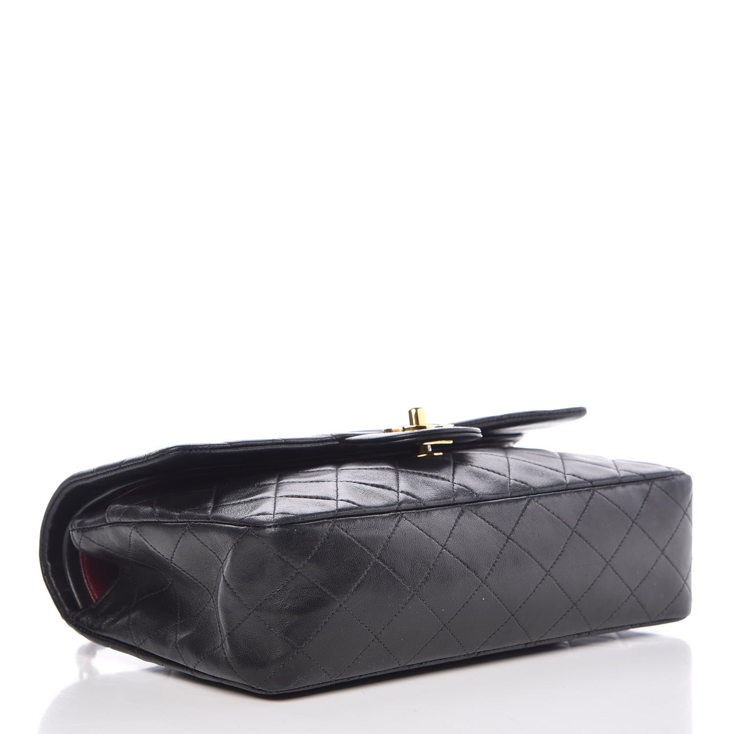 Chanel Lambskin Quilted Medium Double Flap Black 5 of 16