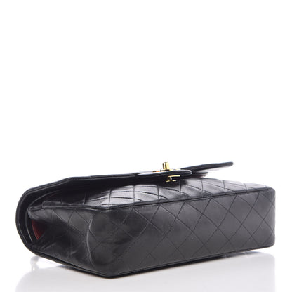 Chanel Lambskin Quilted Medium Double Flap Black 5 of 16