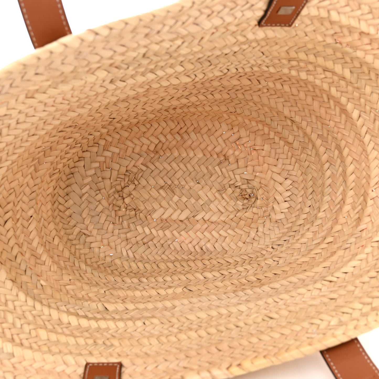 Raffia Basket Tote Bag Natural Tan