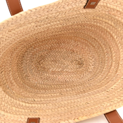 Loewe Raffia Basket Tote Bag Natural Tan 5 of 9