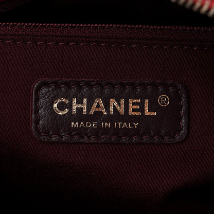 Chanel Calfskin Stitched Bowling Bag Red 6 of 10