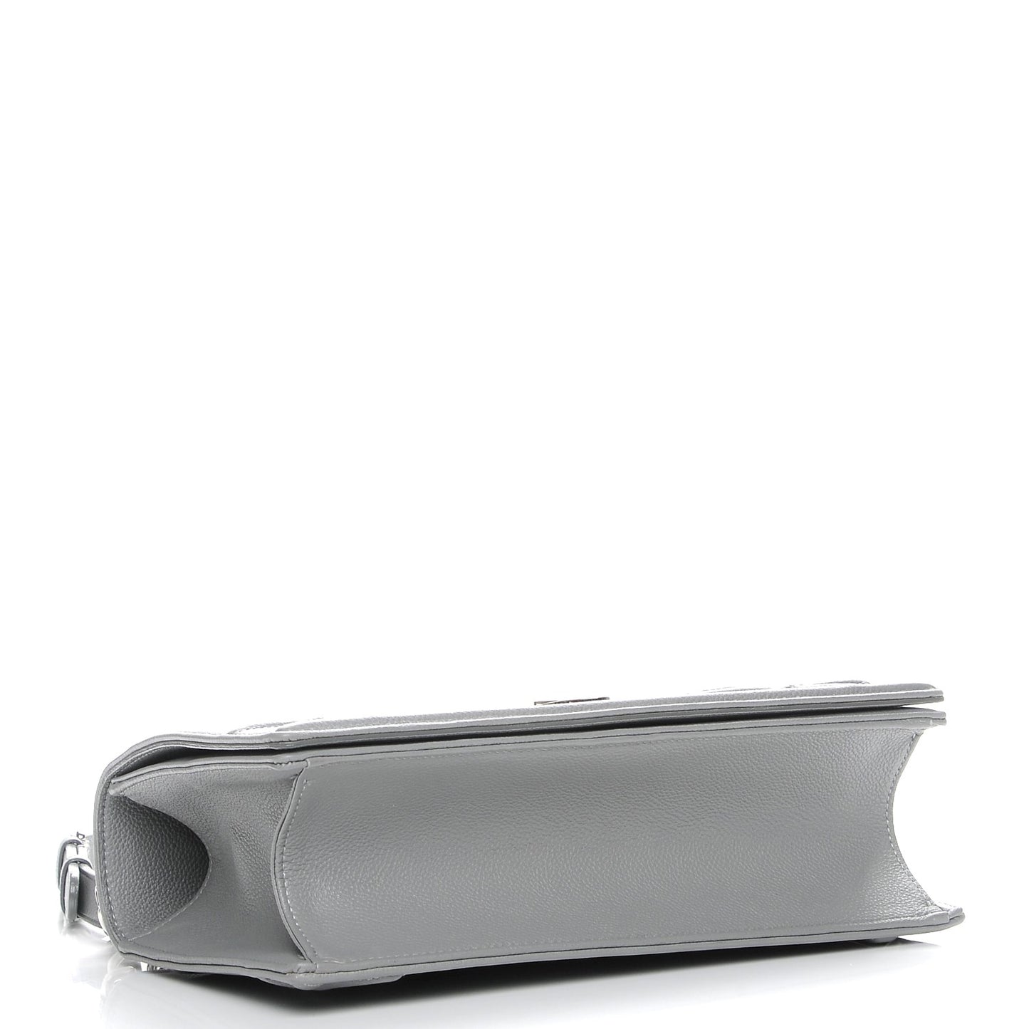 Grained Calfskin Medium Diorama Flap Bag Gris