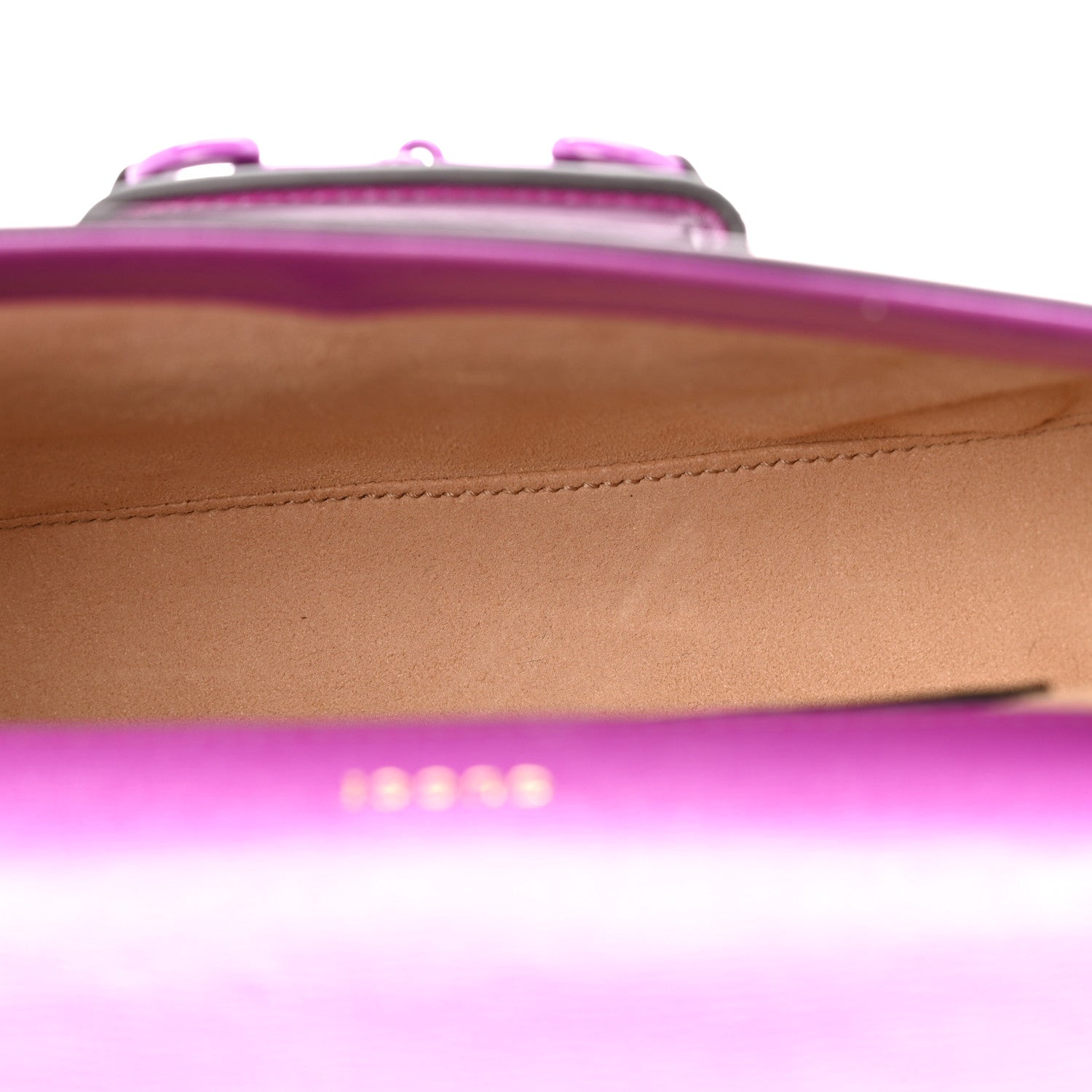 Gucci Azalea Calfskin Web Monochrome Small Horsebit 1955 Shoulder Bag  Spicy Cyclamin 6 of 13