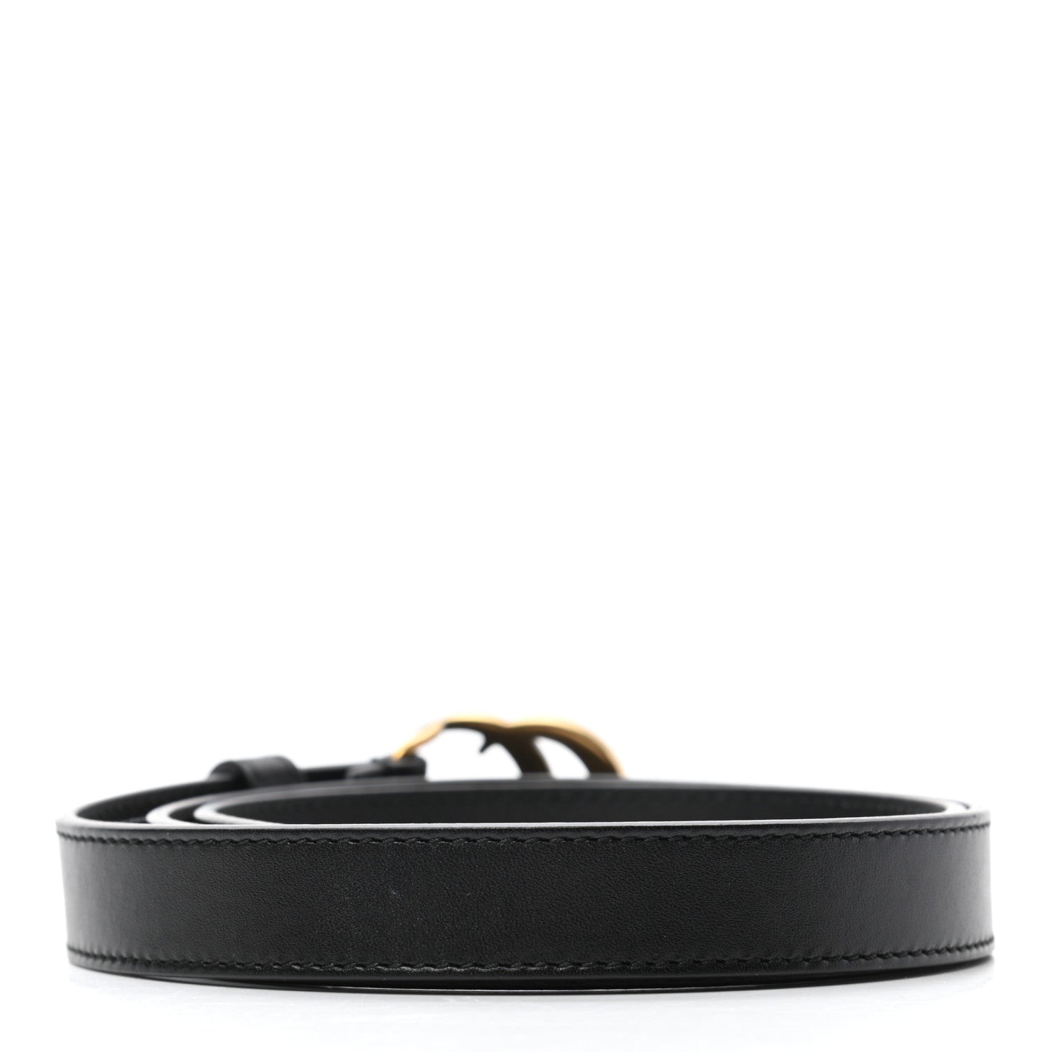 Gucci Calfskin Double G 20mm Belt 75 30 Black 2 of 5