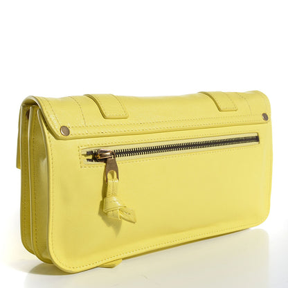 Proenza Schouler Lambskin PS1 Pochette Clutch Lemon 3 of 12
