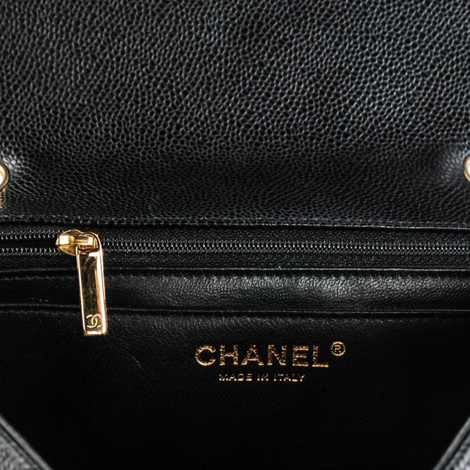 Chanel Caviar Quilted Jumbo Single Flap Black 6 of 7