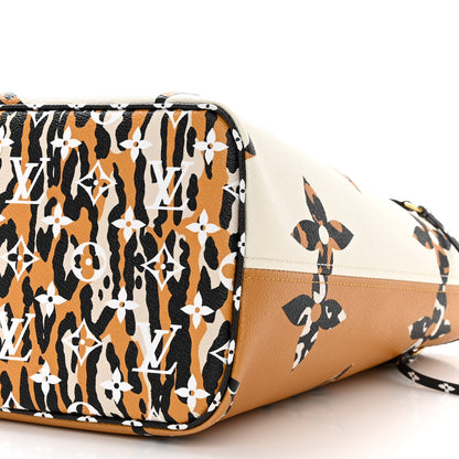Louis Vuitton Monogram Giant Jungle Neverfull MM Ivory 12 of 12