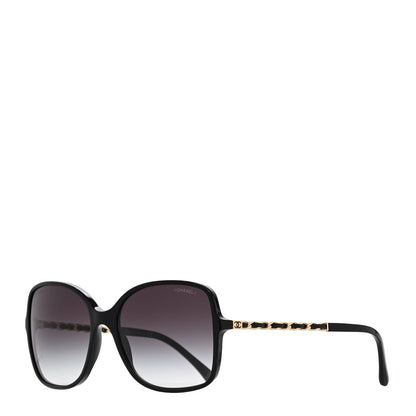 Chanel Lambskin Square Chain Sunglasses 5210-Q Black 1 of 7