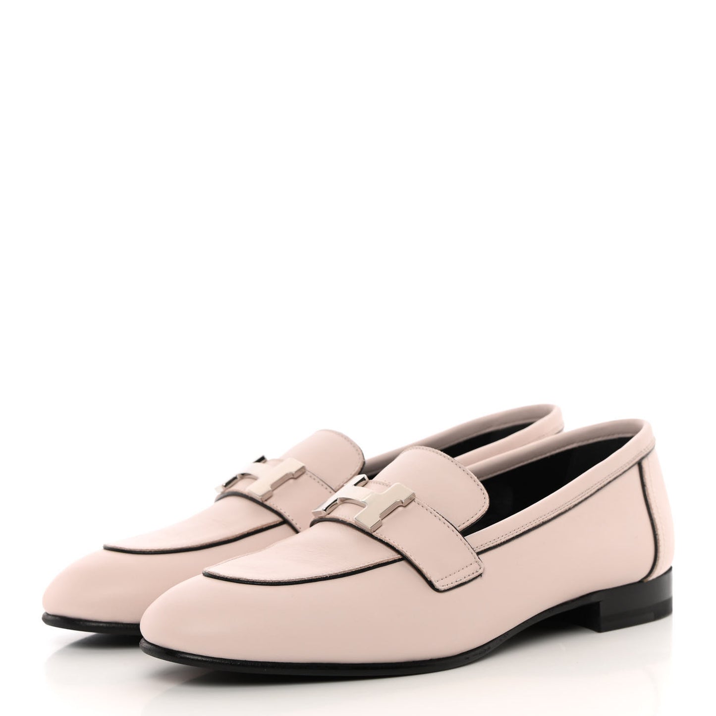 Calfskin Womens Paris Loafers 36 Rose Petale