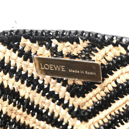 Loewe Raffia Calfskin Paula's Ibiza Medium Puzzle Fold Tote Natural Honey Gold 6 of 11