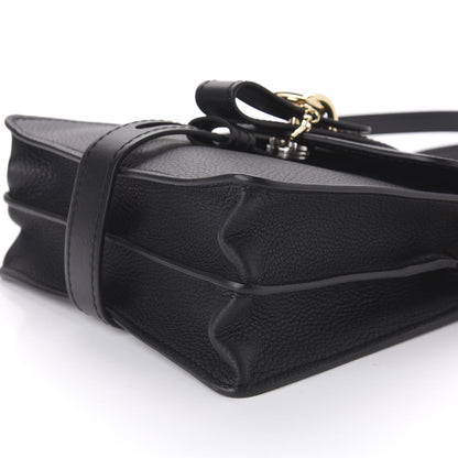 Chloe Shiny Grained Calfskin Small Aby Day Shoulder Bag Black 8 of 10