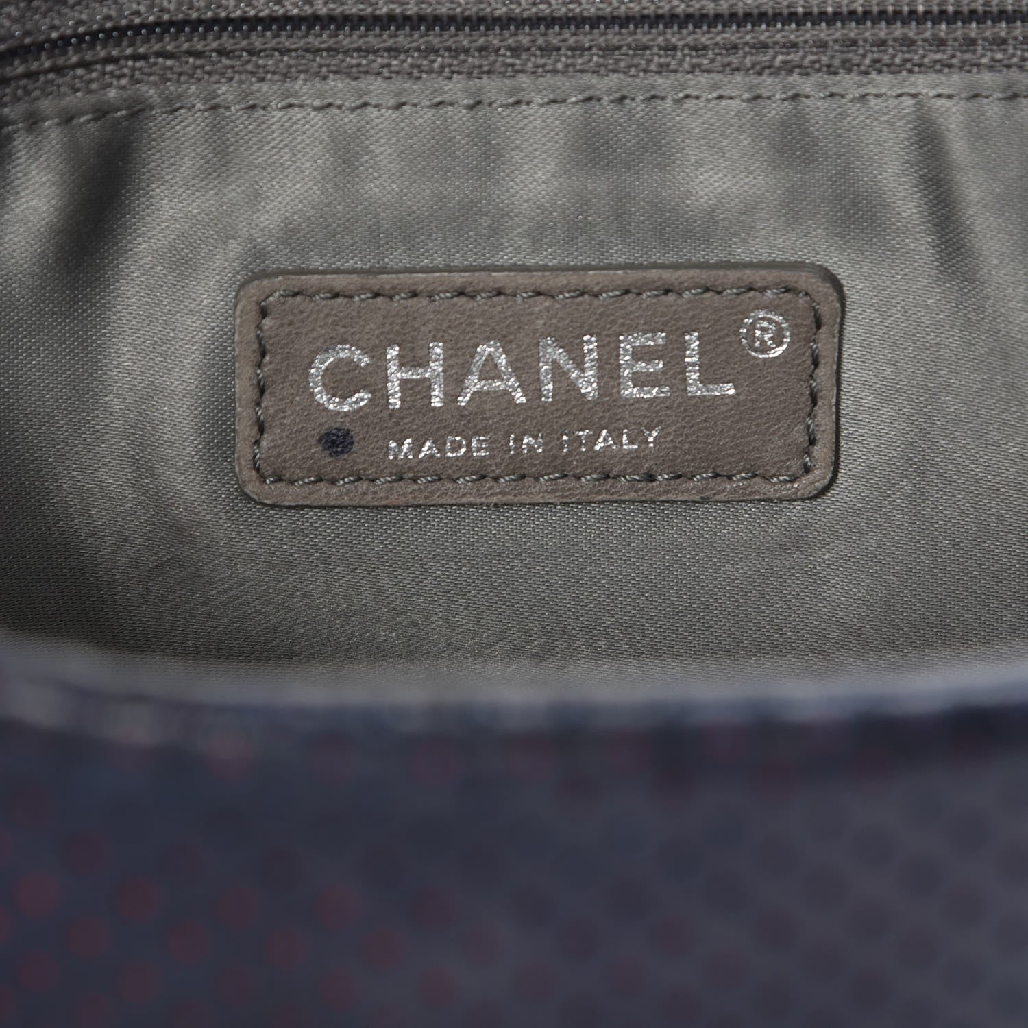 Chanel Calfskin Perforated Large Drill Flap Navy Blue 7 of 10