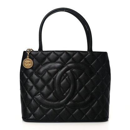 Chanel Caviar Quilted Medallion Tote Black 1 of 10