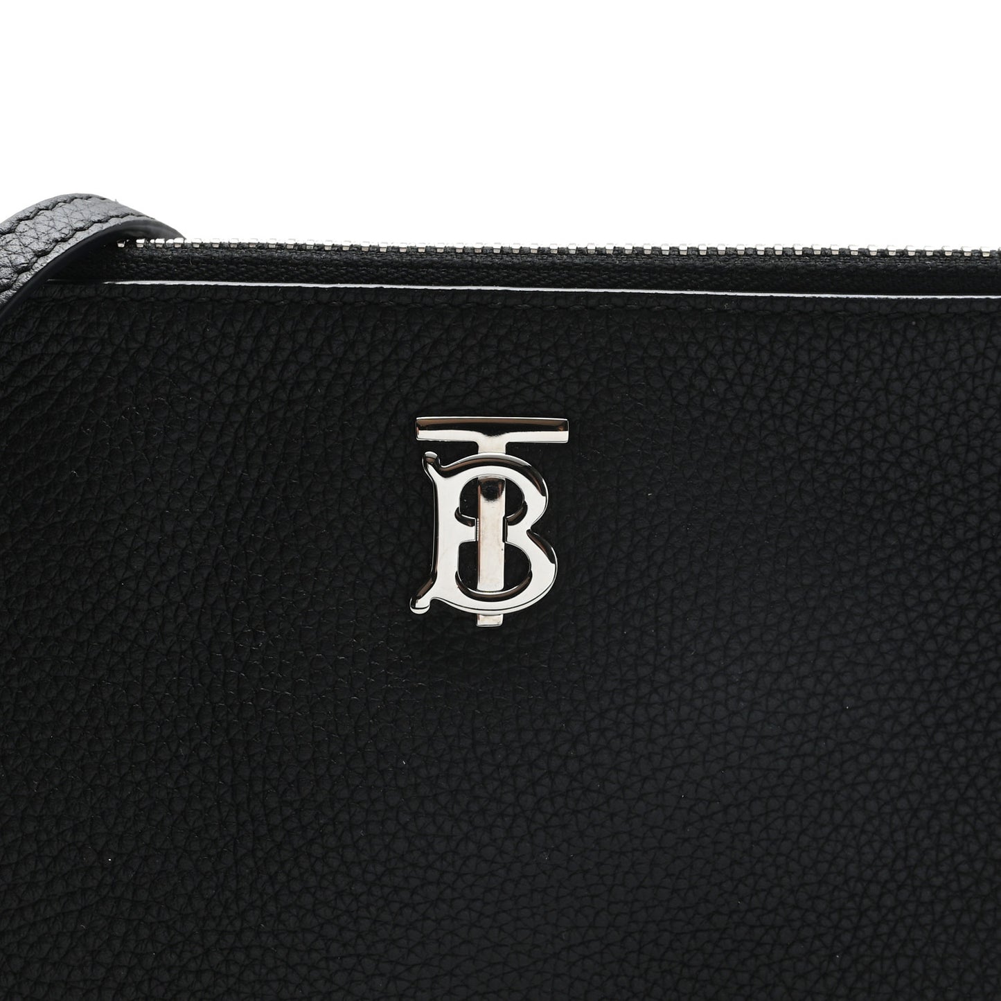 Grained Calfskin Peyton TB Crossbody Bag Black