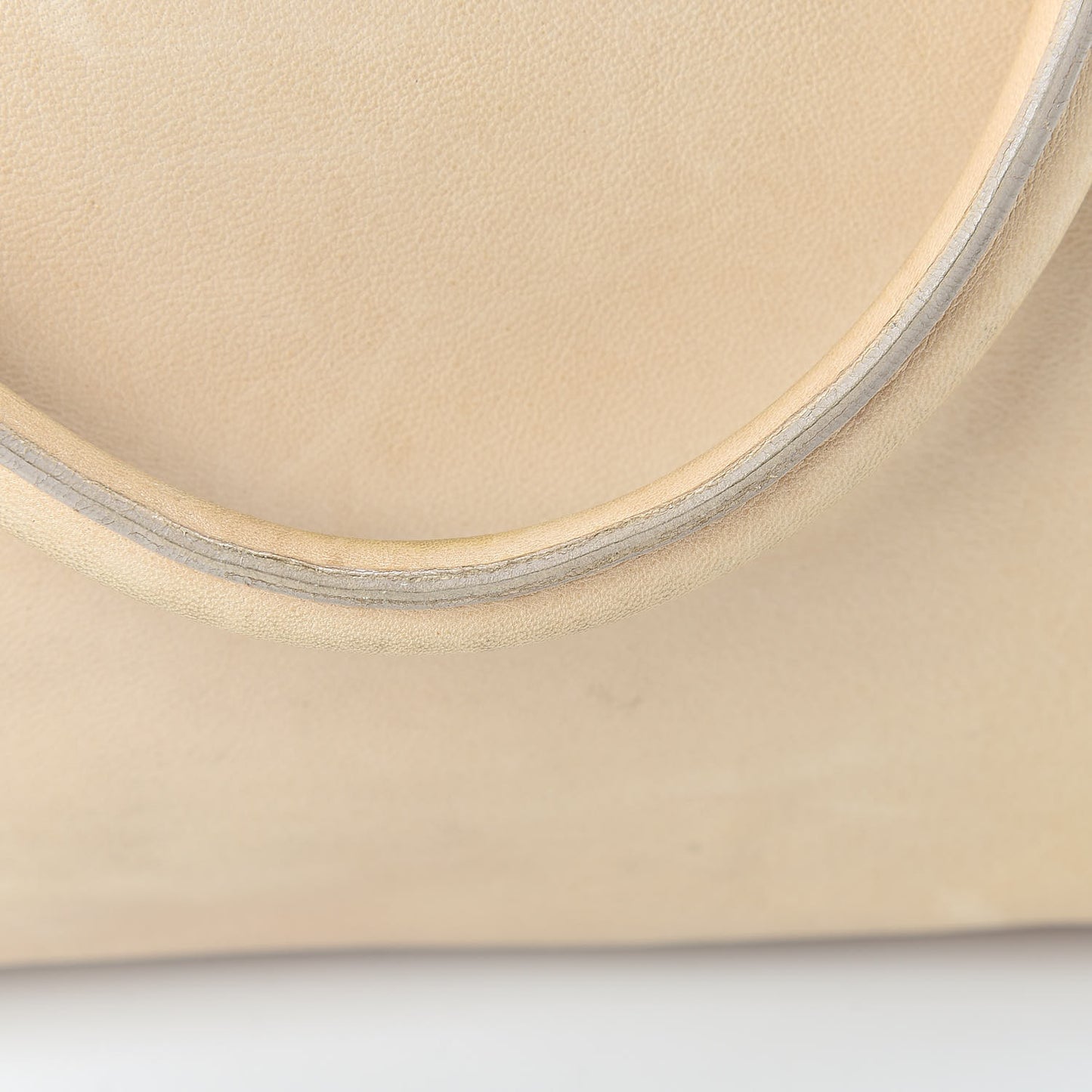Lambskin Ruffle Tote Beige