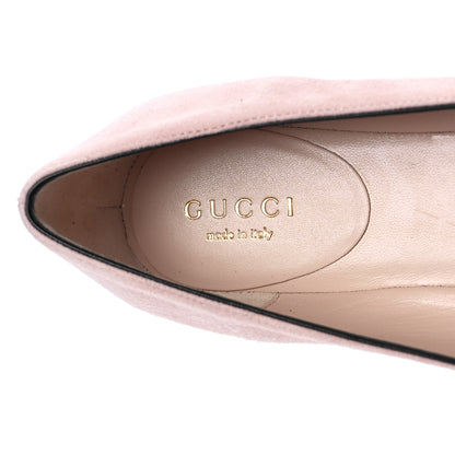 Gucci Kid Scamosciato Pearly GG Marmont Fringe Flats 36.5 Crystal Pink 8 of 10
