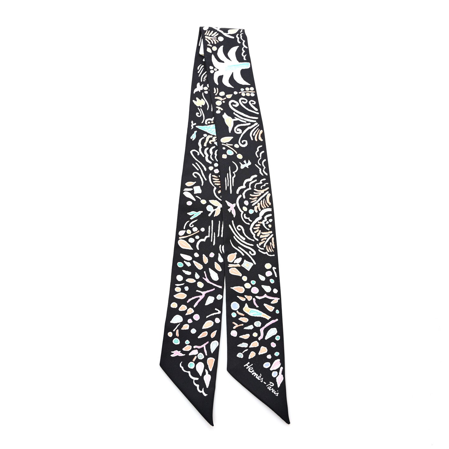 Silk Isola Di Primavera Twilly Black Vert Rose