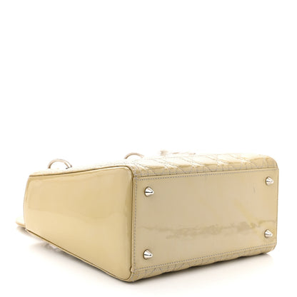 Christian Dior CHRISTIAN DIOR Patent Cannage Medium Lady Dior Grey 4 of 14