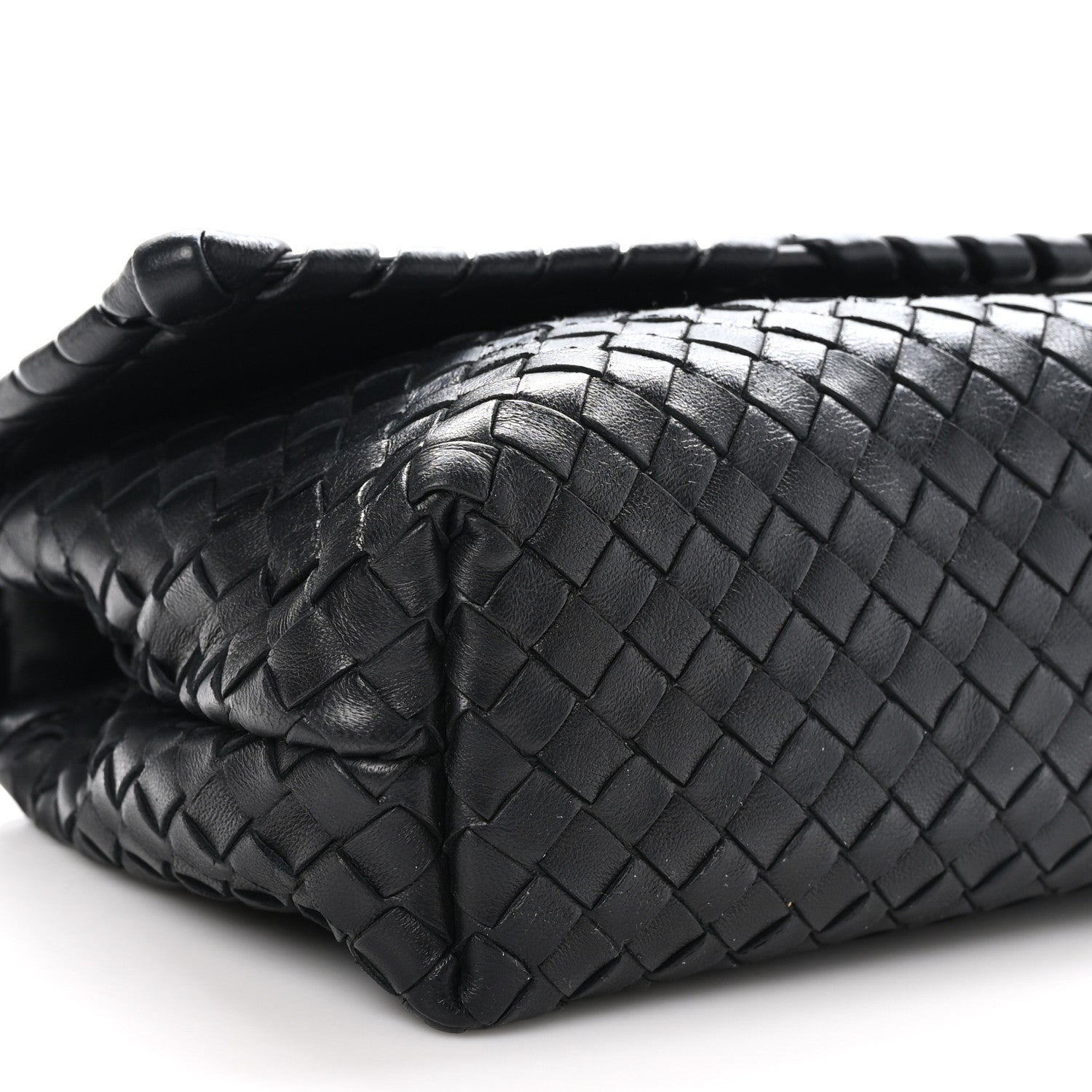 Bottega Veneta Nappa Intrecciato Baby Olimpia Shoulder Bag Black 9 of 10