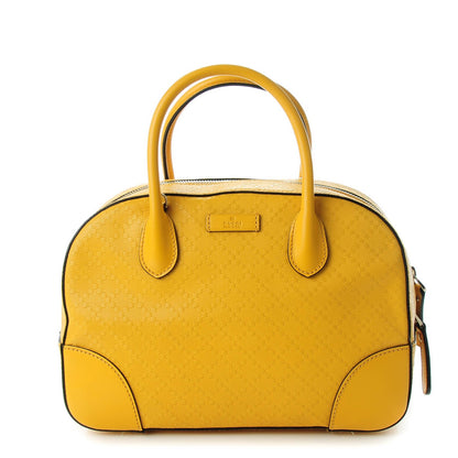 Gucci Calfskin Diamante Small Top Handle Bag Yellow 1 of 7