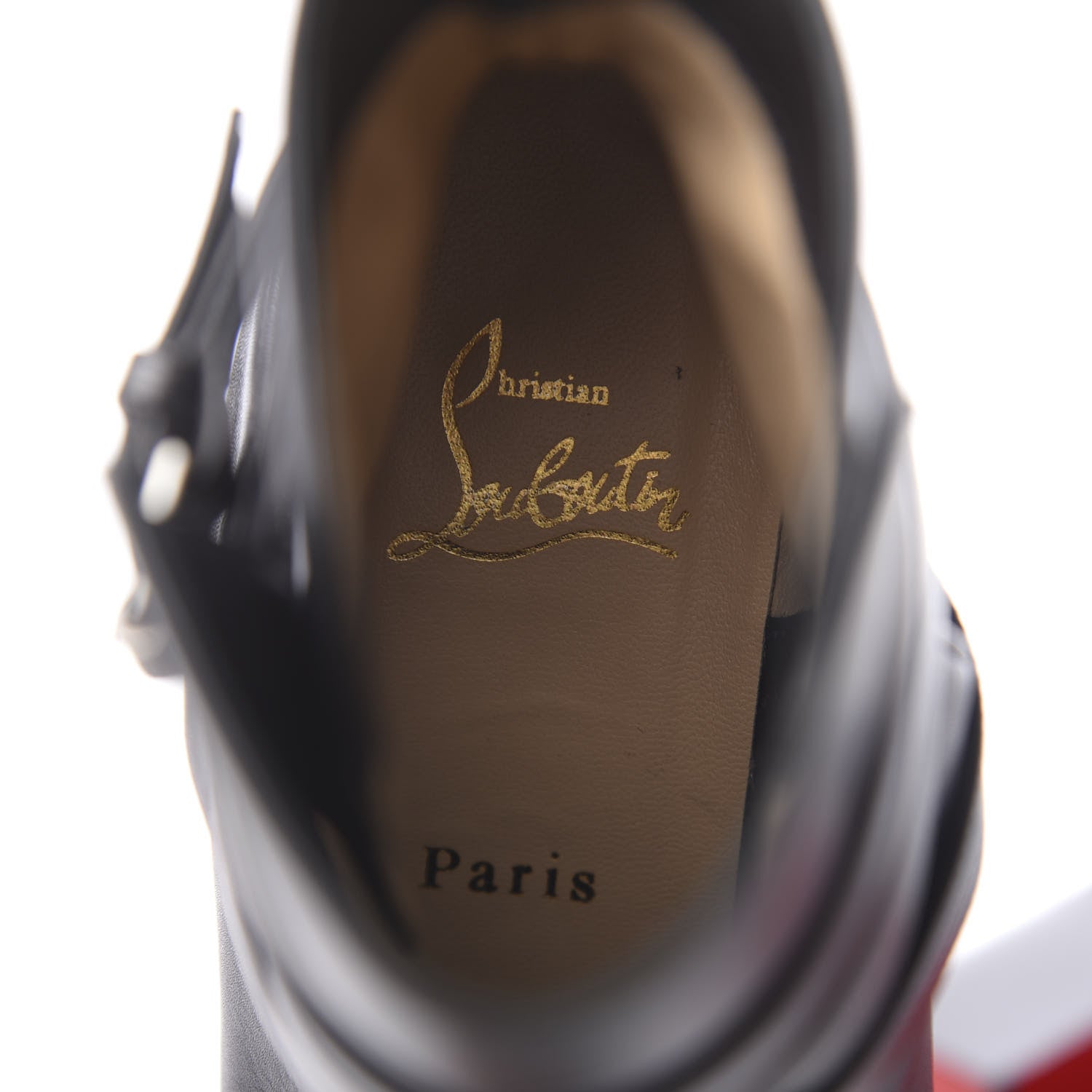 Christian Louboutin Calfskin Karistrap 70 Ankle Boots 38.5 Black 7 of 9